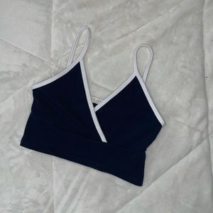 pacsun john galt navy/white tank top